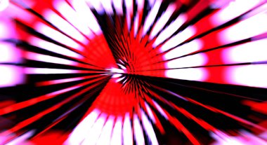 Siyah arkaplanda dönen ışık gösterisi. Lüks çizgiler. Parlak kıvrımlı duvar kağıdı. Uzay tüneli. Dönen ışık çemberi ya da maytap izi. Parlak konsept çizimi.