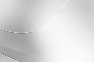 3 boyutlu illüstrasyon. Beyaz kıvrımlı yüzey. Lüks dokuma duvar kağıdı. Zarif bir zemin. Soyut fütüristik geçmiş. Minimalist geometrik kapak tasarımı. Çarpık beyaz çizgiler.