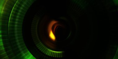 Parlayan neon ışıkları. Parlak sunum tasarım şablonu. Fotoğraf makinesi konsepti. Soyut arkaplan. Dönen ışık ışınları. Hareketli kavramsal duvar kağıdı. Grafik dijital illüstrasyon. 