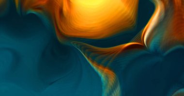 Hareketli girdapların soyut çizimi. Titreşimli renkli kıvrımların dönen akışı. Kıvrımlı ve kıvrımlı arka plan ve çizgiler. Garip duvar kâğıdı tasarımı. Dalgalanma arkaplanı.