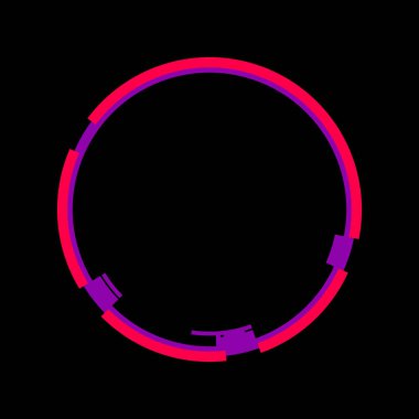Fütürist dairesel gövde arayüzü elementi. Soyut çember geometrik arkaplan. Dijital teknolojinin grafiksel çizimi.