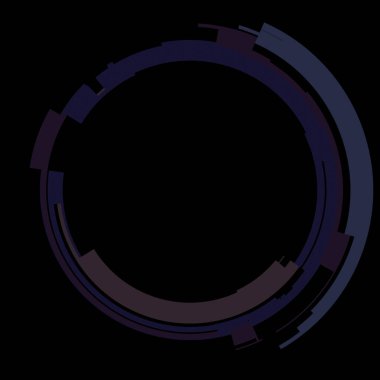 Fütürist dairesel gövde arayüzü elementi. Soyut çember geometrik arkaplan. Dijital teknolojinin grafiksel çizimi.