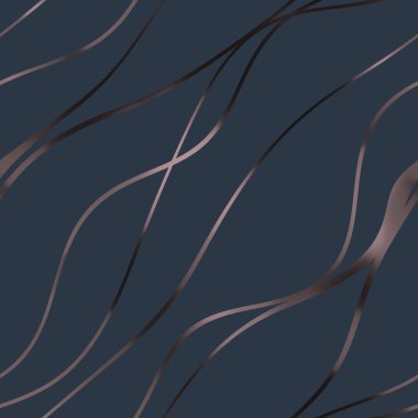 Dalgalı yansıtıcı çizgilerin kusursuz deseni. Lüks minimalist malzeme. Süs dalgasıyla dekoratif motif. Web, kartvizit, davetiye, poster, tekstil baskısı için zarif duvar kağıdı.