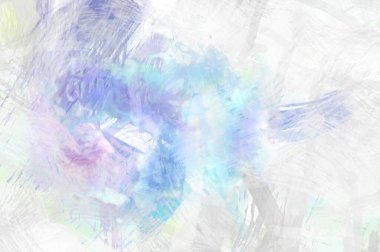 Soyut arkaplanda pürüzlü fırça darbeleri. Fırça boyası. Renkli boya darbeleri. Eşsiz duvar sanatı. Tuvaldeki modern sanat. Renkli çağdaş sanat eserleri.