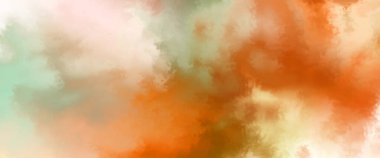 Modern fırça darbeleri. Poster, duvar sanatı, afiş, kart, kitap kapağı veya ambalaj için rahatlatıcı kompozisyonun yumuşak renkli çizimi. Pastel renklerle suluboya. 