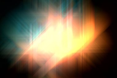 Parlak prizma arayüzü elementi. Soyut alevli geometrik arkaplan. Dijital teknolojinin grafiksel çizimi.