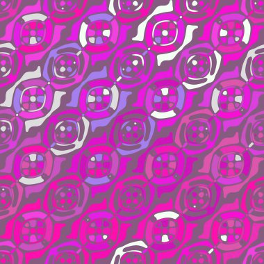 Yaratıcı karalama sanatı farklı şekil ve dokulara sahip kusursuz desen. Kolaj. Sanatsal arka plan. Soyut duvar kağıdı. Dekoratif hippi fayansları.