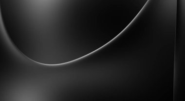 Web sitesi, poster, marka kimliği, broşür, sunum şablonu için lüks koyu bir arka plan. Dalgalı şekilli kaliteli tasarım. Dalgalanmalı soyut arkaplan. Pankart veya kapak tasarımı için dekorasyon.