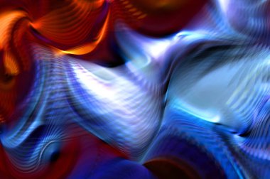 Hareketli girdapların soyut çizimi. Titreşimli renkli kıvrımların dönen akışı. Kıvrımlı ve kıvrımlı arka plan ve çizgiler. Garip duvar kâğıdı tasarımı. Dalgalanma arkaplanı.