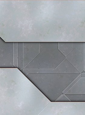 Katmanlı paneller. Fütürist soyut duvar kağıdı. Geometrik teknolojik yansıtıcı arka plan 3D metalik doku. Uzay gemisi desen yüzeyi.