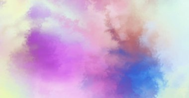 Modern fırça darbeleri. Poster, duvar sanatı, afiş, kart, kitap kapağı veya ambalaj için rahatlatıcı kompozisyonun yumuşak renkli çizimi. Pastel renklerle suluboya. 