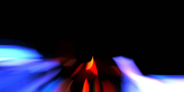 Energy Burst Beautiful Vivid Colors Dynamic Rays Light Isolated Black — Stock Photo, Image