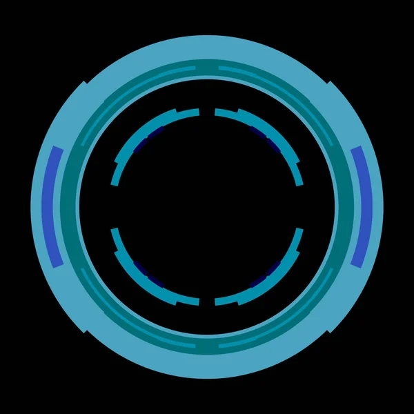 Futuristiska Cirkulära Hud Gränssnittet Element Abstrakt Cirkel Geometrisk Bakgrund Grafisk — Stockfoto