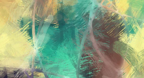 Rough Brushstrokes Abstract Background Brush Painting Color Strokes Paint Unique — Stock Photo, Image