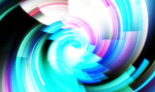 Revolving Light Show Background Ethereal Energetic Swirl Rotation Vivid Colors — Stock Photo, Image