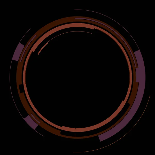 Fütürist Dairesel Gövde Arayüzü Elementi Soyut Çember Geometrik Arkaplan Dijital — Stok fotoğraf