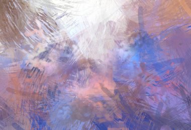 Soyut arkaplanda pürüzlü fırça darbeleri. Fırça boyası. Renkli boya darbeleri. Eşsiz duvar sanatı. Tuvaldeki modern sanat. Renkli çağdaş sanat eserleri.