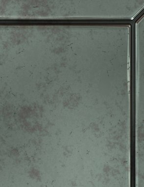 Gelecekçi kavramsal tasarım arka planı. Uzay gemisi desenli duvar kağıdı. Fırçalanmış teknoloji şablonu yüzeyi. Üç boyutlu illüstrasyon. SciFi panelleri duvar.