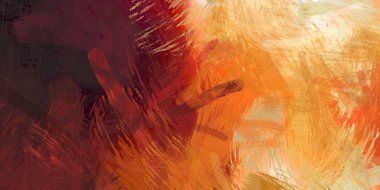 Soyut arkaplanda pürüzlü fırça darbeleri. Fırça boyası. Renkli boya darbeleri. Eşsiz duvar sanatı. Tuvaldeki modern sanat. Renkli çağdaş sanat eserleri.