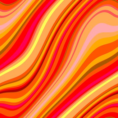 Renkli, dikişsiz şerit deseni. Soyut yüzey arkaplanı. Renkli duvar kağıtları. Retro parlak minimalist malzeme. Tekstil baskısı. Dekoratif motif.