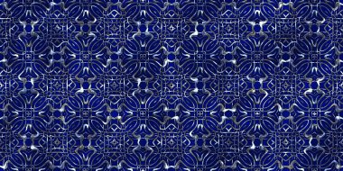 Renkli kumaş arka planında moda tarzında gümüş örgü süsü olan lüks, kusursuz bir şablon. Duvar kağıtları ve tekstil baskısı için tasarım. Lüks, ışıl ışıl metalimsi fantezi dokusu.