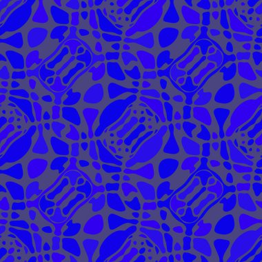 Yaratıcı karalama sanatı farklı şekil ve dokulara sahip kusursuz desen. Kolaj. Sanatsal arka plan. Soyut duvar kağıdı. Dekoratif hippi fayansları.