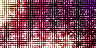 Parlayan ışıklar siyah arka planda parti izleri. Sahne veya stadyum ışıklarının dijital illüstrasyonu. Parlak desenli duvar kağıdı. Sahne ışıkları ile renkli ışıkların ihtişamlı arkaplanı.