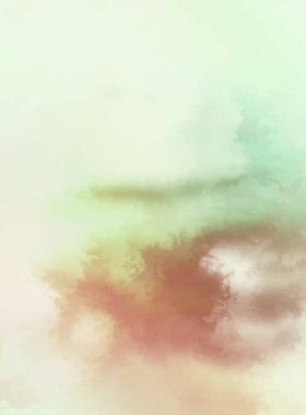 Modern fırça darbeleri. Poster, duvar sanatı, afiş, kart, kitap kapağı veya ambalaj için rahatlatıcı kompozisyonun yumuşak renkli çizimi. Pastel renklerle suluboya. 