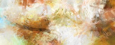 Soyut arkaplanda pürüzlü fırça darbeleri. Fırça boyası. Renkli boya darbeleri. Eşsiz duvar sanatı. Tuvaldeki modern sanat. Renkli çağdaş sanat eserleri.