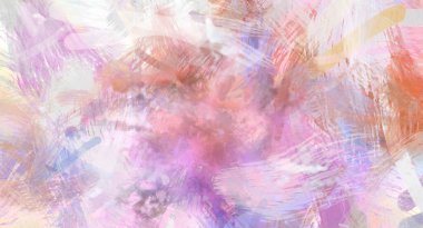 Soyut arkaplanda pürüzlü fırça darbeleri. Fırça boyası. Renkli boya darbeleri. Eşsiz duvar sanatı. Tuvaldeki modern sanat. Renkli çağdaş sanat eserleri.