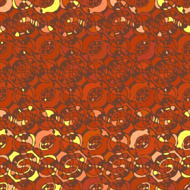 Yaratıcı karalama sanatı farklı şekil ve dokulara sahip kusursuz desen. Kolaj. Sanatsal arka plan. Soyut duvar kağıdı. Dekoratif hippi fayansları.