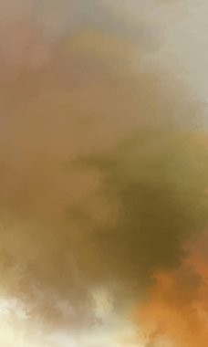 Modern fırça darbeleri. Poster, duvar sanatı, afiş, kart, kitap kapağı veya ambalaj için rahatlatıcı kompozisyonun yumuşak renkli çizimi. Pastel renklerle suluboya. 