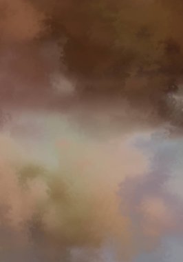 Modern fırça darbeleri. Poster, duvar sanatı, afiş, kart, kitap kapağı veya ambalaj için rahatlatıcı kompozisyonun yumuşak renkli çizimi. Pastel renklerle suluboya. 