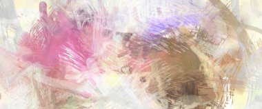 Soyut arkaplanda pürüzlü fırça darbeleri. Fırça boyası. Renkli boya darbeleri. Eşsiz duvar sanatı. Tuvaldeki modern sanat. Renkli çağdaş sanat eserleri.