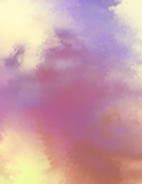 Modern fırça darbeleri. Poster, duvar sanatı, afiş, kart, kitap kapağı veya ambalaj için rahatlatıcı kompozisyonun yumuşak renkli çizimi. Pastel renklerle suluboya. 