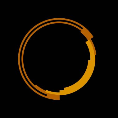 Fütürist dairesel gövde arayüzü elementi. Soyut çember geometrik arkaplan. Dijital teknolojinin grafiksel çizimi.