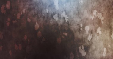 Gergin bir geçmişi ve sıkıntılı bir yapısı var. Renkli tozlu şablon. Tasarımınız için doku ve elementler. Çizik ve lekeli duvar kağıdı. Gotik duvar.