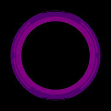 Fütürist dairesel gövde arayüzü elementi. Soyut çember geometrik arkaplan. Dijital teknolojinin grafiksel çizimi.