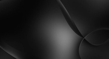 Web sitesi, poster, marka kimliği, broşür, sunum şablonu için lüks koyu bir arka plan. Dalgalı şekilli kaliteli tasarım. Dalgalanmalı soyut arkaplan. Pankart veya kapak tasarımı için dekorasyon.