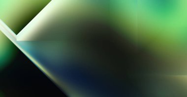 Geometrik dinamik şekiller. Gölgeli teknoloji dijital şablonu ve gradyan arka planda ışıklar. Modern basit geometrik renk gradyanı soyut arkaplan. 3B illüstrasyon. 