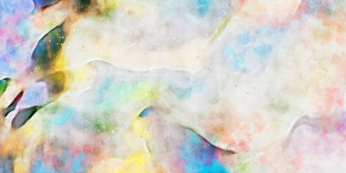 Kova desenli illüstrasyon. Çağdaş ve modern doku. Soyut renk boyama arka planı. Yaratıcı ve sanatsal duvar kağıdı. Fırçalanmış şekilleri ve lekeleri olan sanatsal duvar..