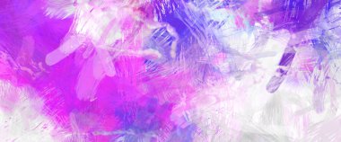 Soyut arkaplanda pürüzlü fırça darbeleri. Fırça boyası. Renkli boya darbeleri. Eşsiz duvar sanatı. Tuvaldeki modern sanat. Renkli çağdaş sanat eserleri.