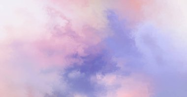 Modern fırça darbeleri. Poster, duvar sanatı, afiş, kart, kitap kapağı veya ambalaj için rahatlatıcı kompozisyonun yumuşak renkli çizimi. Pastel renklerle suluboya. 