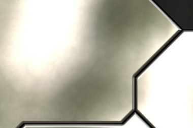 Üç boyutlu metalik doku. Uzay gemisi desenli yüzey. Aydınlık ve karanlık paneller. Fütürist soyut duvar kağıdı. Geometrik teknolojik yansıtıcı arkaplan.