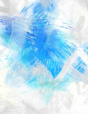 Soyut arkaplanda pürüzlü fırça darbeleri. Fırça boyası. Renkli boya darbeleri. Eşsiz duvar sanatı. Tuvaldeki modern sanat. Renkli çağdaş sanat eserleri.