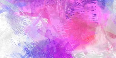 Soyut arkaplanda pürüzlü fırça darbeleri. Fırça boyası. Renkli boya darbeleri. Eşsiz duvar sanatı. Tuvaldeki modern sanat. Renkli çağdaş sanat eserleri.