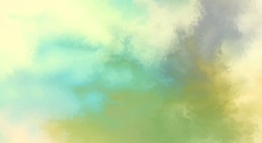 Modern fırça darbeleri. Poster, duvar sanatı, afiş, kart, kitap kapağı veya ambalaj için rahatlatıcı kompozisyonun yumuşak renkli çizimi. Pastel renklerle suluboya. 