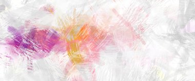 Soyut arkaplanda pürüzlü fırça darbeleri. Fırça boyası. Renkli boya darbeleri. Eşsiz duvar sanatı. Tuvaldeki modern sanat. Renkli çağdaş sanat eserleri.