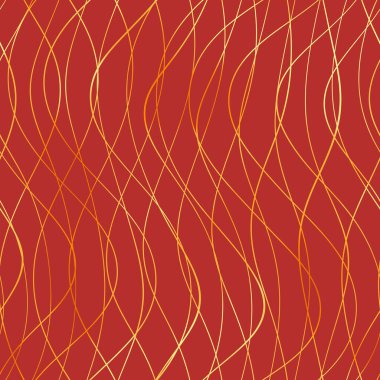 Dalgalı yansıtıcı çizgilerin kusursuz deseni. Lüks minimalist malzeme. Süs dalgasıyla dekoratif motif. Web, kartvizit, davetiye, poster, tekstil baskısı için zarif duvar kağıdı.