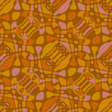 Yaratıcı karalama sanatı farklı şekil ve dokulara sahip kusursuz desen. Kolaj. Sanatsal arka plan. Soyut duvar kağıdı. Dekoratif hippi fayansları.